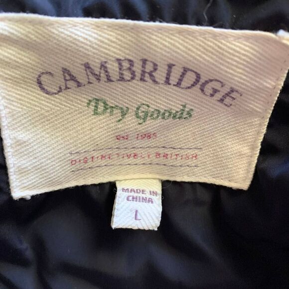 CAMBRIDGE navy windbreaker jacket hooded sz L womens - Picture 5 of 9